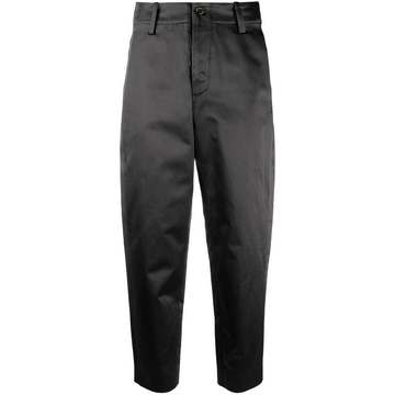 cropped balloon leg trousers