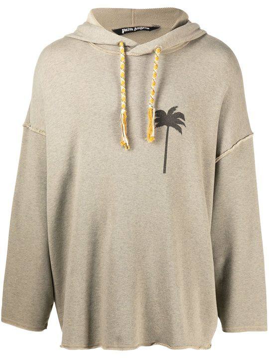 palm tree motif hoodie展示图