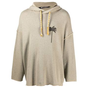 palm tree motif hoodie