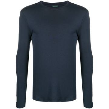 round neck long-sleeved T-shirt