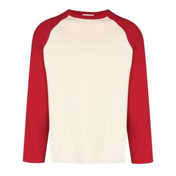 raglan-sleeve cotton T-shirt