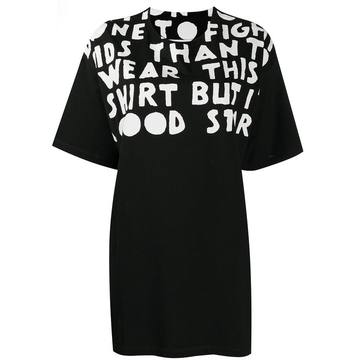 slogan print T-shirt