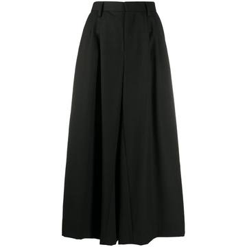 panelled wide-leg trousers