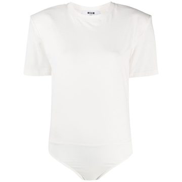 round-neck logo bodysuit