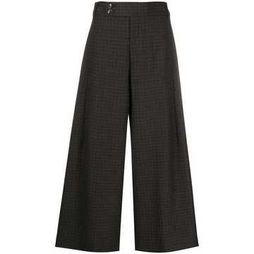 cropped wide-leg trousers