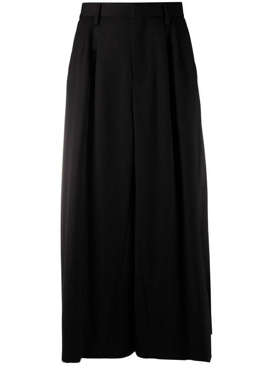 pleated-panel maxi skirt展示图