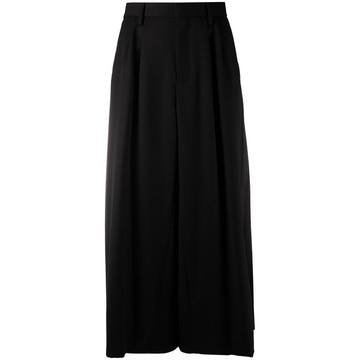 pleated-panel maxi skirt