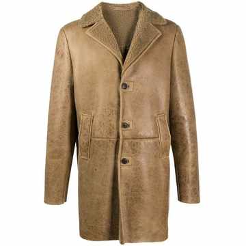 shearling leather coat