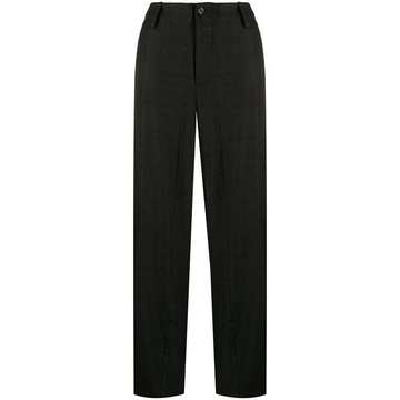 mid-rise wide leg trousers