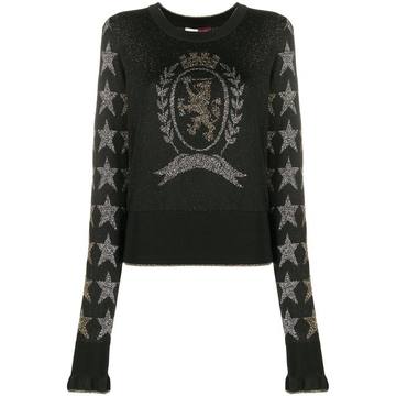 stars crest sparkling jumper