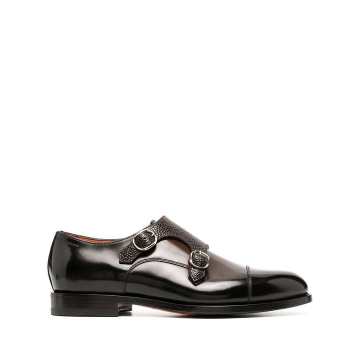 double buckle oxford shoes