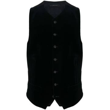 V-neck fitted waistcoat