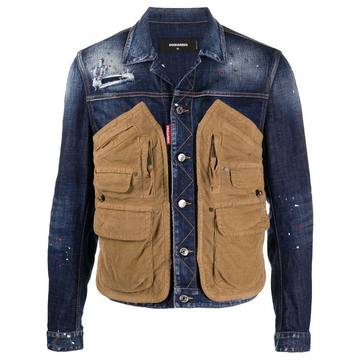 multi-pocket denim jacket