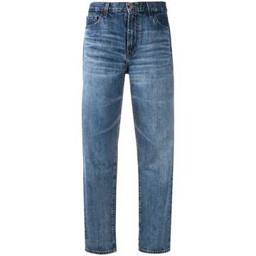 mid rise straight leg jeans