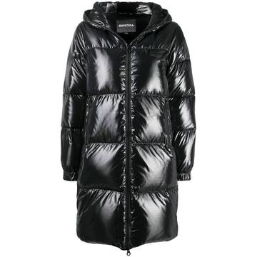 zipped padded coat