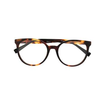 tortoiseshell pantos-frame glasses