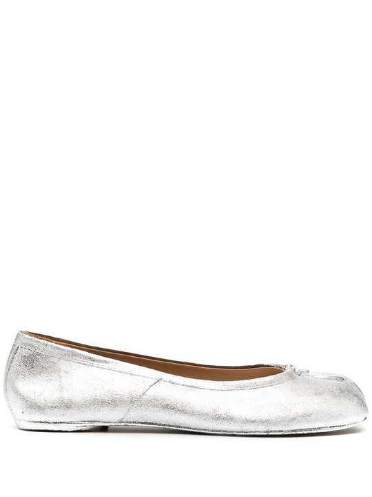 metallic tabi ballet shoes展示图