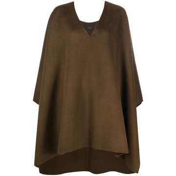 wool-cashmere oversize cape