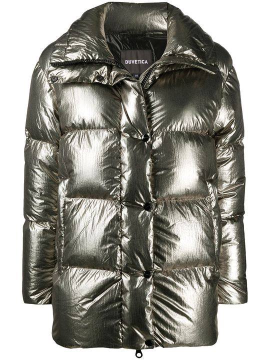 metallic puffer coat展示图