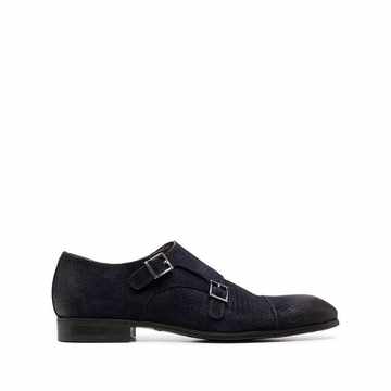 double buckle monk shoes