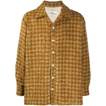 tweed herringbone shirt jacket