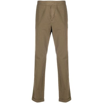 straight-leg tailored trousers