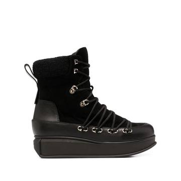 lace-up platform boots