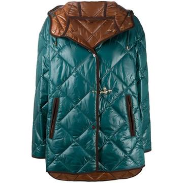 hooded quilted jacket