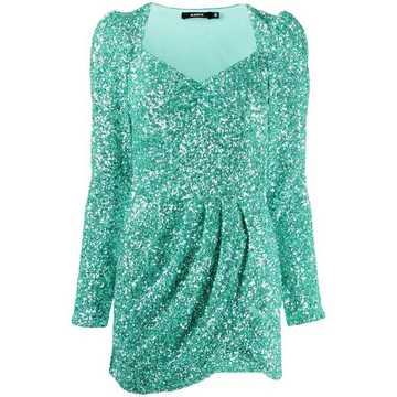 glitter effect mini dress