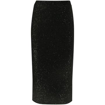 sequin embellished pencil skirt