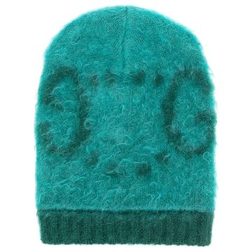 GG knitted beanie hat