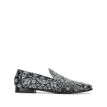 Jacno paisley print loafers