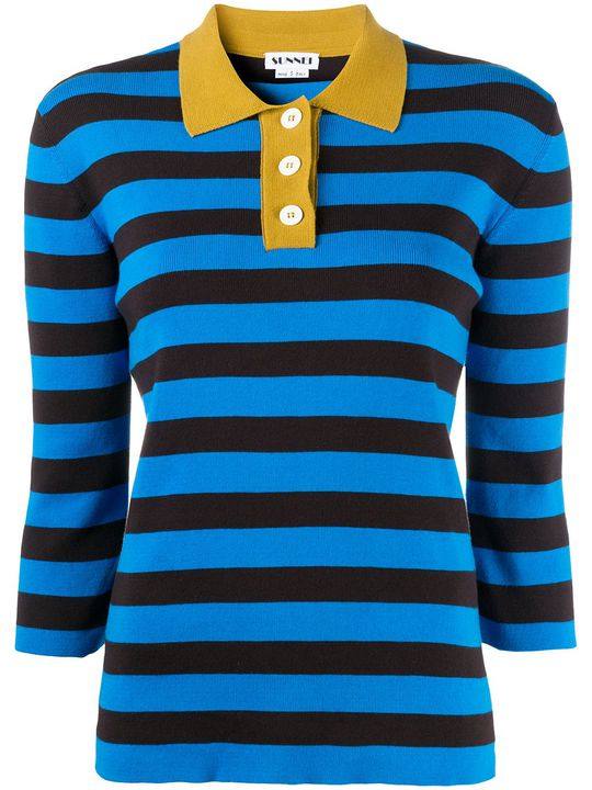 striped polo shirt展示图