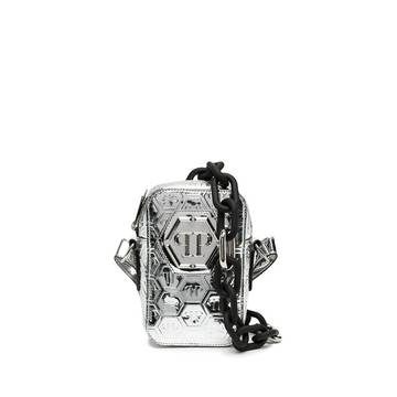 logo-embossed crossbody bag