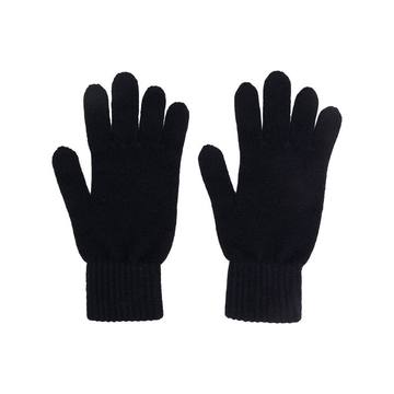 knitted cashmere-blend gloves