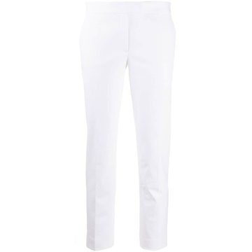 cropped straight-leg trousers