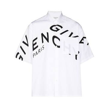 Refracted-logo short-sleeve shirt