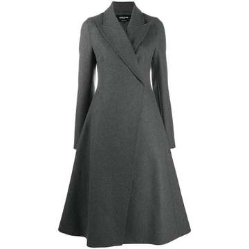 flared midi coat