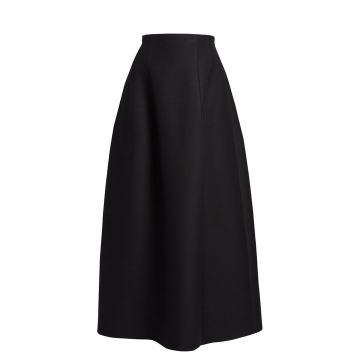 Batley double-faced maxi skirt