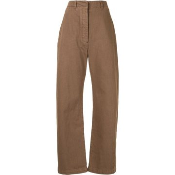 high-rise wide leg trousers