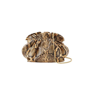 Willa Snake-Effect Leather Sholder Bag