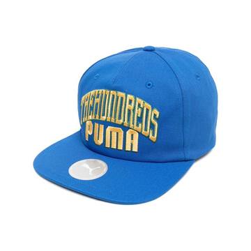 logo embroidered snapback cap