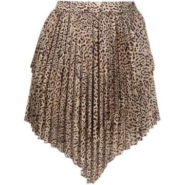 layered pleated skirt