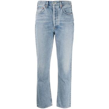 cropped skinny-fit jeans