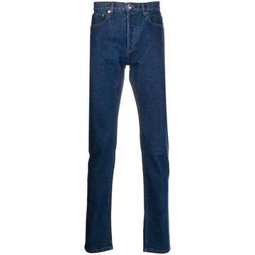 slim-fit denim jeans