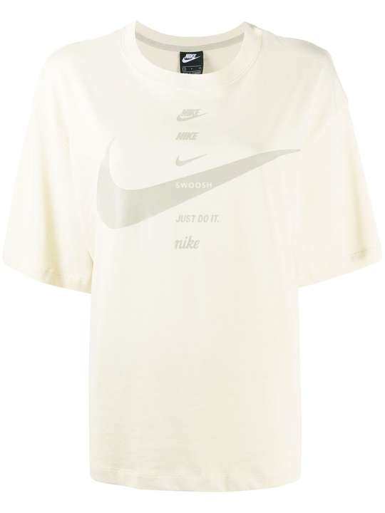 Swoosh print T-shirt展示图