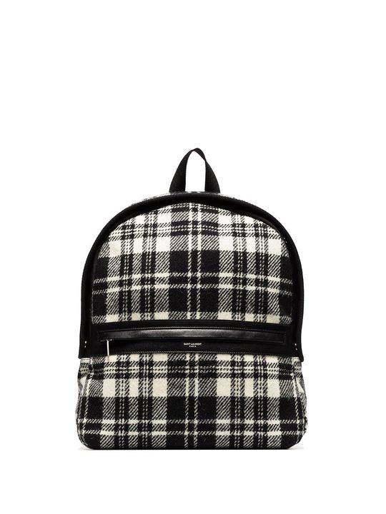 Camp check-pattern backpack展示图