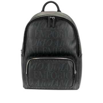 logo print backpack