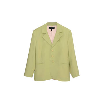 Single-Breasted Wool-Effect Blazer