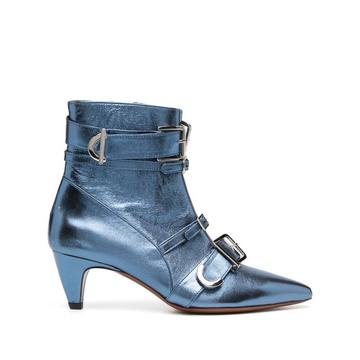 multi-buckle ankle boots